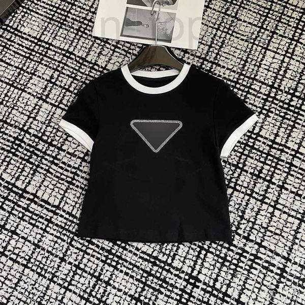 women's polos designer high version p family t-shirt female 23 summer celebrity style diamond inlaid letter triangle round neck pure co, White
women's polos designer high version p family t-shirt female 23 summer celebrity style diamond inlaid letter triangle round neck pure co, White