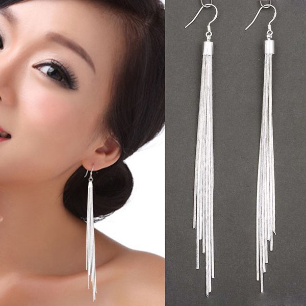 stud elegant jewelry fashion women tassels silver plated long white hook dangle chain earrings 13 5cm 230802, Golden;silver
stud elegant jewelry fashion women tassels silver plated long white hook dangle chain earrings 13 5cm 230802, Golden;silver
