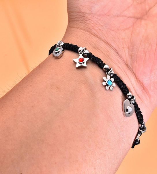 osos stainless steel charm bracelet macrame handmade braiding hamsa hand moon star flower heart bears charms bracelets adjustable 5879483, Golden;silver
osos stainless steel charm bracelet macrame handmade braiding hamsa hand moon star flower heart bears charms bracelets adjustable 5879483, Golden;silver