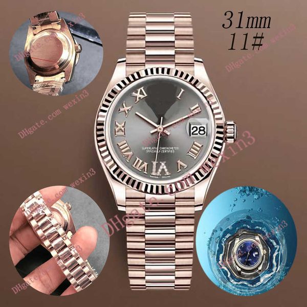 deluxe flat roman six-point diamond dial teeth edge middle chain 31mm 2813 gold automatic steel swim waterproof watch, Slivery;brown
deluxe flat roman six-point diamond dial teeth edge middle chain 31mm 2813 gold automatic steel swim waterproof watch, Slivery;brown