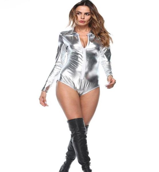 women039s jumpsuits rompers women clothes 2021 silver pu leather plus size bodysuit casual long sleeve zipper bodycon jumpsui5149222, Black;white
women039s jumpsuits rompers women clothes 2021 silver pu leather plus size bodysuit casual long sleeve zipper bodycon jumpsui5149222, Black;white