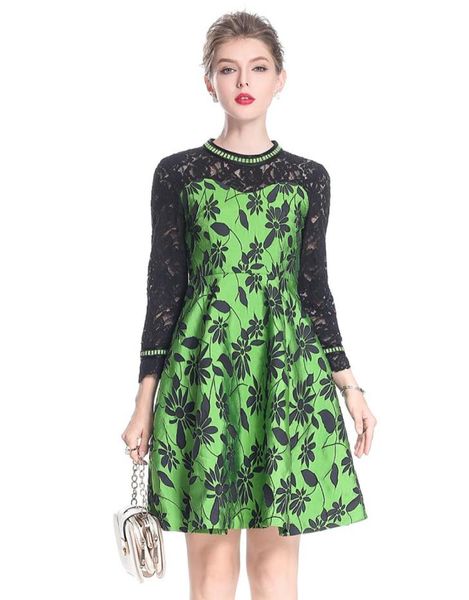 luxury embroidery women lace patchwork aline dress elegant 34 sleeve plus size party dresses 09171701175597, White;black
luxury embroidery women lace patchwork aline dress elegant 34 sleeve plus size party dresses 09171701175597, White;black