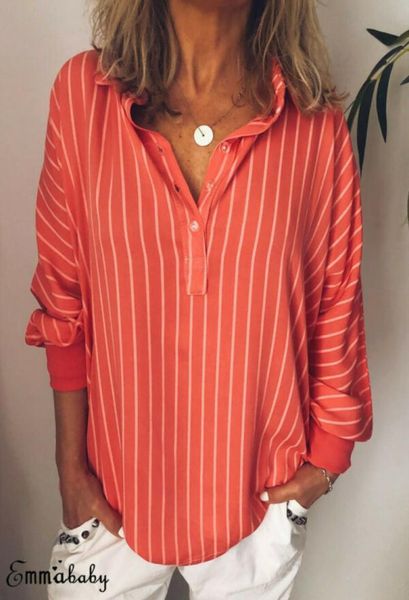 2019 summer autumn womens blouses shirts striped long sleeve shirt long ladies loose blouse plus size l5xl blusa feminina4582017, White
2019 summer autumn womens blouses shirts striped long sleeve shirt long ladies loose blouse plus size l5xl blusa feminina4582017, White