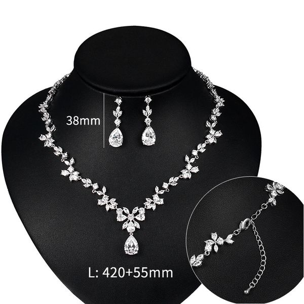 wedding jewelry sets weimanjingdian brand floral and teardrop cubic zirconia necklace earrings set in rose gold or silver plated 230803, Slivery;golden
wedding jewelry sets weimanjingdian brand floral and teardrop cubic zirconia necklace earrings set in rose gold or silver plated 230803, Slivery;golden