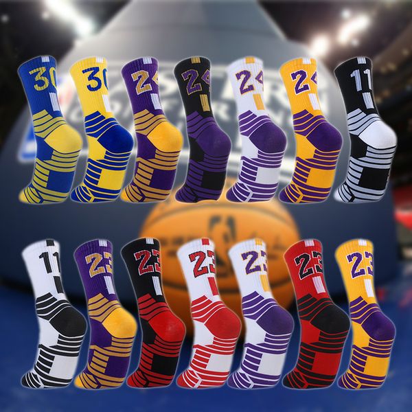 

sports socks professional super star sports basketball socks sell towel bottom socks stocking elite thick sports running cycling socks 23080, Black