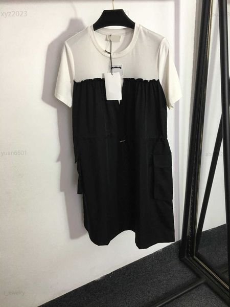 women designer clothing lady dresses upper and lower black and white stitching design girl skirt size s-l side work pocket dress july21, Black;gray
women designer clothing lady dresses upper and lower black and white stitching design girl skirt size s-l side work pocket dress july21, Black;gray