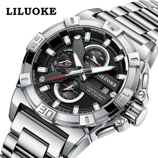 luxury 2023 fashion lillock multi-function men's watch steel band luminous waterproof watch men's quartz watch high-grade authenti, Slivery;black
luxury 2023 fashion lillock multi-function men's watch steel band luminous waterproof watch men's quartz watch high-grade authenti, Slivery;black