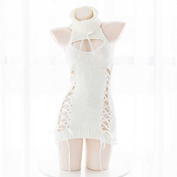 seven three white sheep rabbit open chest backless killer sweater hollow out ribbon strap top
seven three white sheep rabbit open chest backless killer sweater hollow out ribbon strap top