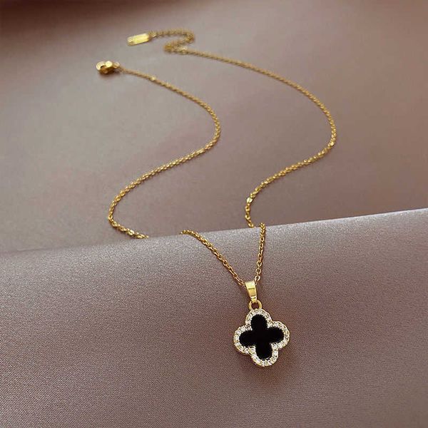 2022 new colorfast beauty four-leaf clover necklace women's light luxury small crowd simple autumn winter high feeling collar chain, Silver
2022 new colorfast beauty four-leaf clover necklace women's light luxury small crowd simple autumn winter high feeling collar chain, Silver
