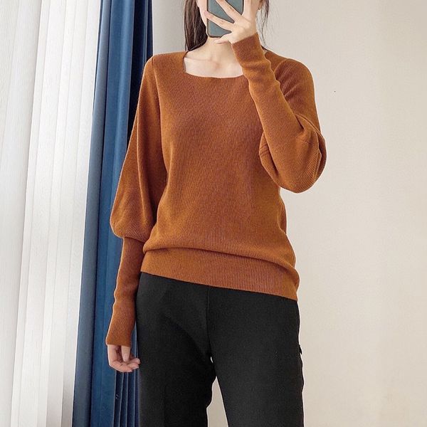 women's sweater retro square neck lantern sleeve long twocolor wool knitted 230803, White;black
women's sweater retro square neck lantern sleeve long twocolor wool knitted 230803, White;black