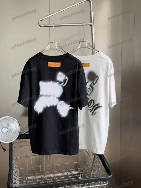 xinxinbuy men designer tee t shirt 23ss paris graffiti letter printing short sleeve cotton women white blue green s-2xl, Black;brown
xinxinbuy men designer tee t shirt 23ss paris graffiti letter printing short sleeve cotton women white blue green s-2xl, Black;brown
