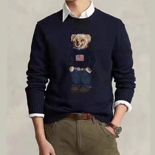 men's sweaters autumn men arrival masculina rl bear cotton pullover embroidery fashion street casual pull homme sweater 230802, White;black
men's sweaters autumn men arrival masculina rl bear cotton pullover embroidery fashion street casual pull homme sweater 230802, White;black
