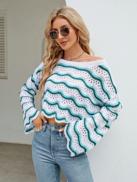 women's sweaters sweater women 2023 autumn winter striped knitted oneck longsleeved casual knitwear fall outfits 230803, White;black
women's sweaters sweater women 2023 autumn winter striped knitted oneck longsleeved casual knitwear fall outfits 230803, White;black