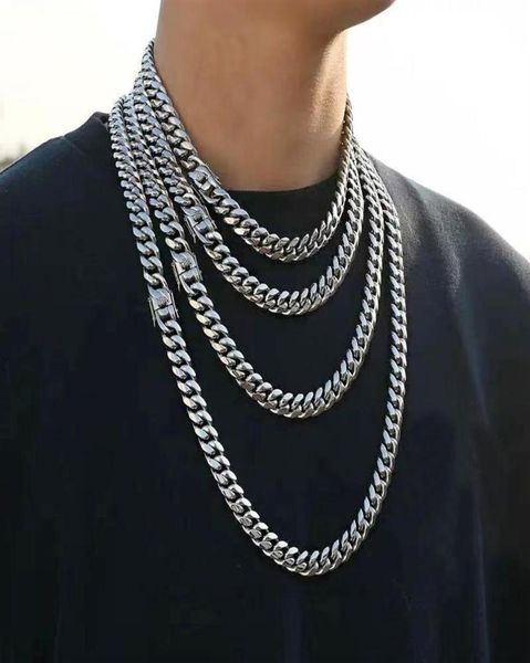 pendant necklaces hip hop miami cuban link chain for men 8mm rose gold 316l steel choker fashion jewelry 220421257u2790022, Silver
pendant necklaces hip hop miami cuban link chain for men 8mm rose gold 316l steel choker fashion jewelry 220421257u2790022, Silver