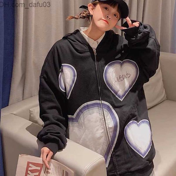 men's hoodies sweatshirts women's harajuku zipper hoodie y2k heart print loose punk e-girl kawaii sweatshirt hip hop street fashio, Black
men's hoodies sweatshirts women's harajuku zipper hoodie y2k heart print loose punk e-girl kawaii sweatshirt hip hop street fashio, Black
