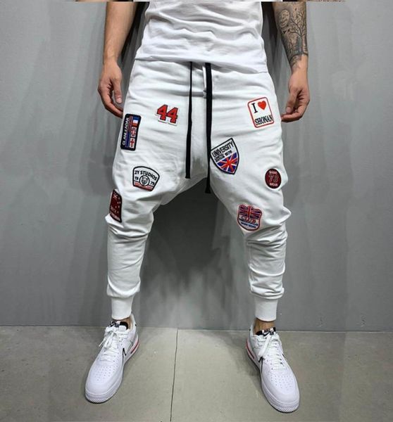 men039s pants mens hip hop style white little feet sports fashion badge patch stitch jogging sweatpants casual pantalones hombr8410909, Black
men039s pants mens hip hop style white little feet sports fashion badge patch stitch jogging sweatpants casual pantalones hombr8410909, Black