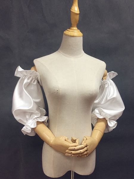 five fingers gloves white black puffy satin detachable sleeves wedding party romantic elegant fluffy short bridal dress arm 230803, Blue;gray
five fingers gloves white black puffy satin detachable sleeves wedding party romantic elegant fluffy short bridal dress arm 230803, Blue;gray