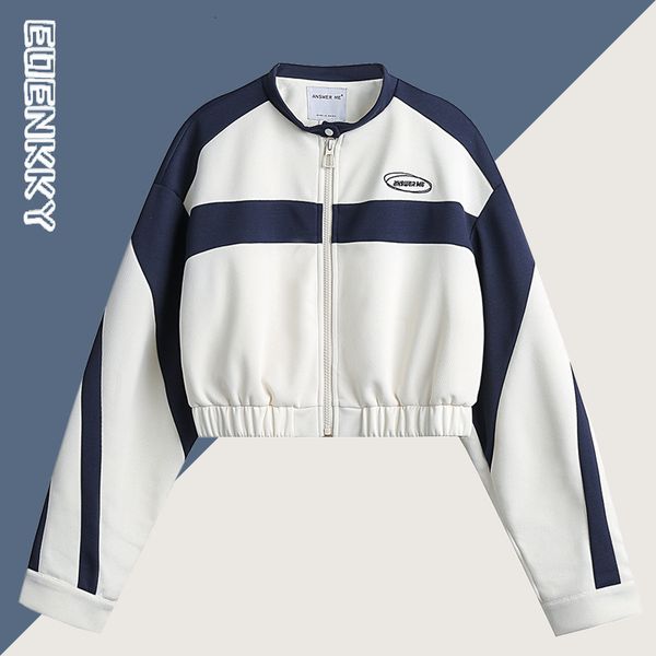 women s jacket crop chic elegant harajuku y2k female college casual korean style zip up cardigan basic patchwork short jacket 230803, Black;brown
women s jacket crop chic elegant harajuku y2k female college casual korean style zip up cardigan basic patchwork short jacket 230803, Black;brown