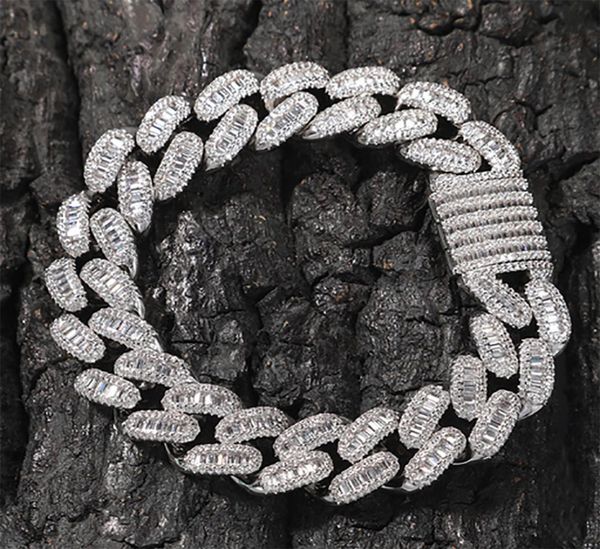 15mm baguette cuban link iced out bracelets 14k white gold icy cubic zirconia jewelry 7inch 8inch hiphop bracelet5254133, Black
15mm baguette cuban link iced out bracelets 14k white gold icy cubic zirconia jewelry 7inch 8inch hiphop bracelet5254133, Black