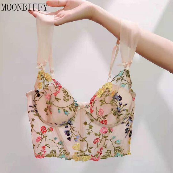 bras french spring floral embroidery lingerie romantic thin cup with pad bralette women push up underwear cute lace bra 230803, Red;black
bras french spring floral embroidery lingerie romantic thin cup with pad bralette women push up underwear cute lace bra 230803, Red;black