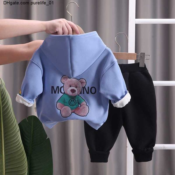 autumn winter boys girls clothing set children plus velvet suits casual warm thicken cartoon bear outfits tracksuit, White
autumn winter boys girls clothing set children plus velvet suits casual warm thicken cartoon bear outfits tracksuit, White