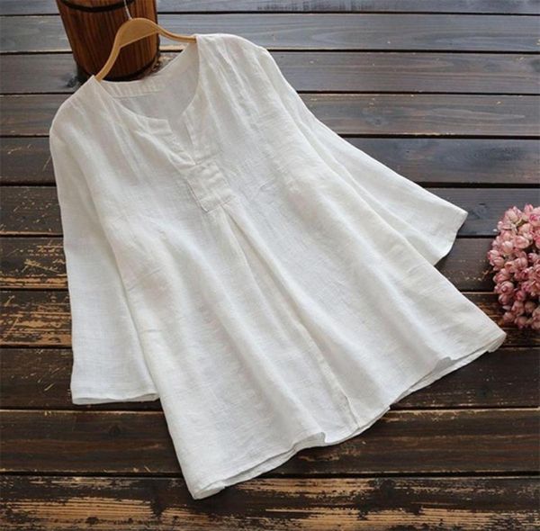 s5xl womens blouse women shirt solid color linen plus size tanic blusa feminina 2021 women039s blouses shirts3687844, White
s5xl womens blouse women shirt solid color linen plus size tanic blusa feminina 2021 women039s blouses shirts3687844, White