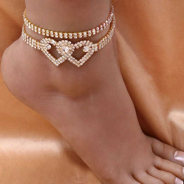 fashion double heart anklet rhinestone chain jewelry for women bling love foot bracelet crystal jewellery 230719, Red;blue
fashion double heart anklet rhinestone chain jewelry for women bling love foot bracelet crystal jewellery 230719, Red;blue