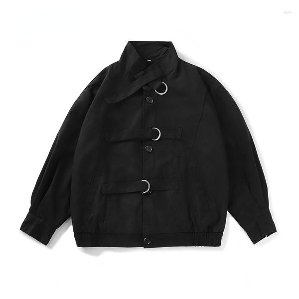 men's jackets long sleeve varsity bomber jacket couple spring fall cotton black retro fashion baseball uniform loose denim coats, Black;brown
men's jackets long sleeve varsity bomber jacket couple spring fall cotton black retro fashion baseball uniform loose denim coats, Black;brown