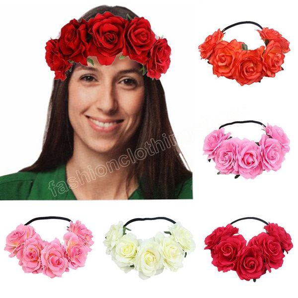 bohemia floral headband big red rose flower hairhead accessories women girls bridemaids wreath party hair ornaments floral beach, Slivery;white
bohemia floral headband big red rose flower hairhead accessories women girls bridemaids wreath party hair ornaments floral beach, Slivery;white