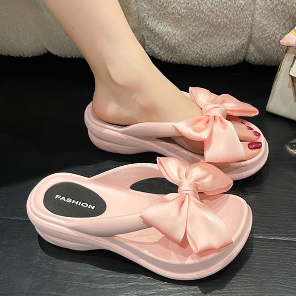 slippers pink big bowknot wedge flip flops for women summer clip toe platform sandals woman thick sole non slip beach slide slippers 230802, Black
slippers pink big bowknot wedge flip flops for women summer clip toe platform sandals woman thick sole non slip beach slide slippers 230802, Black