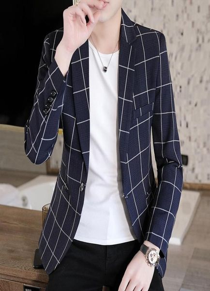 men039s suits blazers brand clothing fashion casual small suit men slim fit jacket korean style trendy plaid single western m9532760, White;black
men039s suits blazers brand clothing fashion casual small suit men slim fit jacket korean style trendy plaid single western m9532760, White;black
