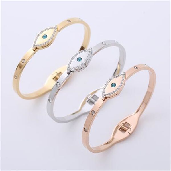 european and american fashion shiny rhinestone bracelet blue evil eye stainless steel bracelet as a gift for women ae1042, Golden;silver
european and american fashion shiny rhinestone bracelet blue evil eye stainless steel bracelet as a gift for women ae1042, Golden;silver