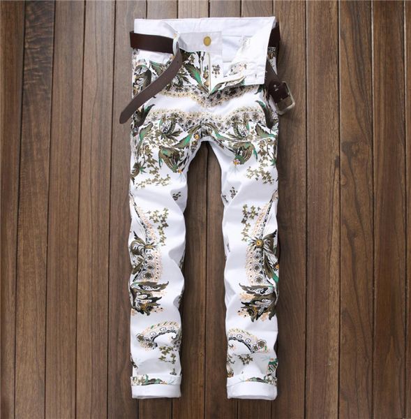 newsosoo 2017 elasticity white jeans men fashion peacock pattern cowboy pants high street style men jeans6266543, Blue
newsosoo 2017 elasticity white jeans men fashion peacock pattern cowboy pants high street style men jeans6266543, Blue