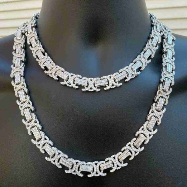 fashion mens jewelry byzantine link chain 925 sterling silver vvs moissanite cuban chain necklace
fashion mens jewelry byzantine link chain 925 sterling silver vvs moissanite cuban chain necklace