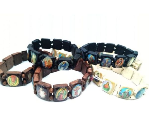 wooden bead bracelet jesus virgin mary holy saints charm bracelets christian catholic jewelry gift religious rosary elastic bracel8150783, Golden;silver
wooden bead bracelet jesus virgin mary holy saints charm bracelets christian catholic jewelry gift religious rosary elastic bracel8150783, Golden;silver