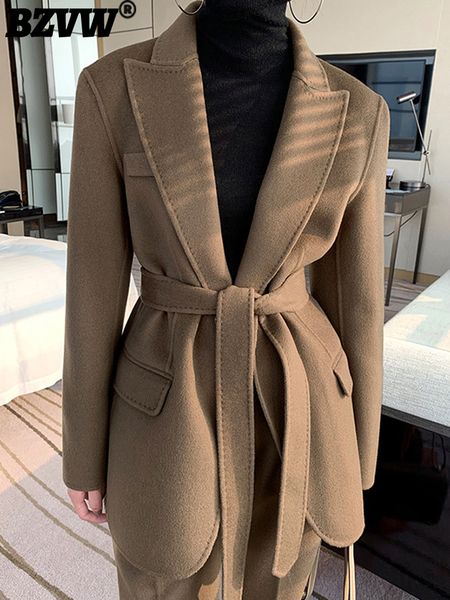 women blends bzvw woolen clothing set temperament fashion office lady two piece 2023 autumn winter blazer female 25x2343 230803, Black
women blends bzvw woolen clothing set temperament fashion office lady two piece 2023 autumn winter blazer female 25x2343 230803, Black