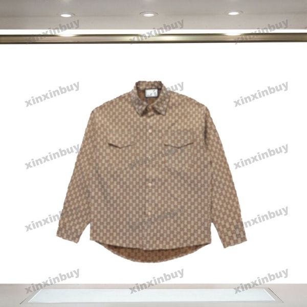 xinxinbuy men designer knitted tee t shirt 23ss double letter jacquard fabric short sleeve cotton women khaki xs-xl, Black;brown
xinxinbuy men designer knitted tee t shirt 23ss double letter jacquard fabric short sleeve cotton women khaki xs-xl, Black;brown