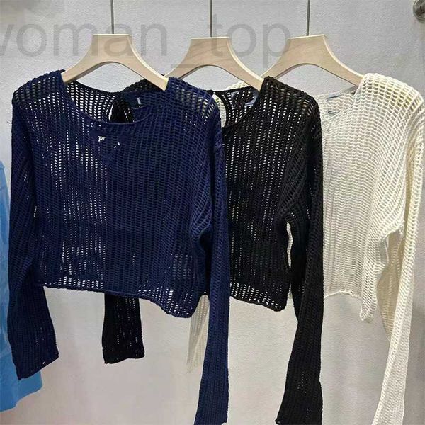women's t-shirt designer p family knitted round neck hollow out long sleeve summer sunscreen shirt short 2023 new product knit r41u, White
women's t-shirt designer p family knitted round neck hollow out long sleeve summer sunscreen shirt short 2023 new product knit r41u, White