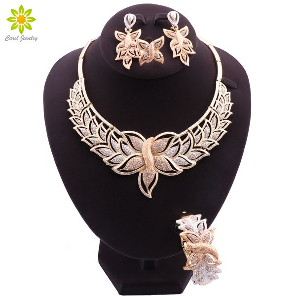 wedding jewelry sets dubai women necklace bracelet ring earrings set gold plated fashion nigeria bride party gifts 230803, Slivery;golden
wedding jewelry sets dubai women necklace bracelet ring earrings set gold plated fashion nigeria bride party gifts 230803, Slivery;golden
