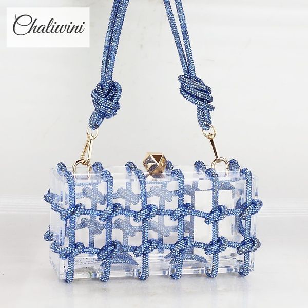 evening bags chaliwini diamond clear acrylic box evening clutch bags women boutique woven knotted rope purses handbags wedding 230802
evening bags chaliwini diamond clear acrylic box evening clutch bags women boutique woven knotted rope purses handbags wedding 230802