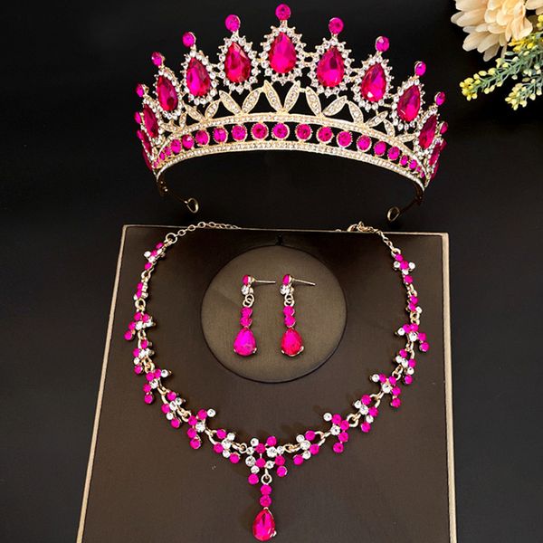 wedding jewelry sets elegant luxury crystal crown water drop choker necklace earrings tiara accessories set 230803, Slivery;golden
wedding jewelry sets elegant luxury crystal crown water drop choker necklace earrings tiara accessories set 230803, Slivery;golden