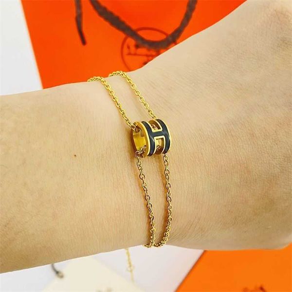 pop h bracelet bangle jewelry high beauty bracelet enamel titanium steel colorless couple chinoiserie light luxury popular design ins, Black
pop h bracelet bangle jewelry high beauty bracelet enamel titanium steel colorless couple chinoiserie light luxury popular design ins, Black