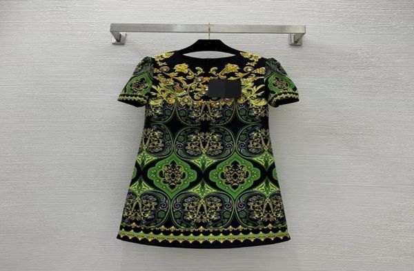milan dress 2023 new spring summer o neck short sleeve print fashion designer dresses brand same style dress 0217-48790912, Black;pink
milan dress 2023 new spring summer o neck short sleeve print fashion designer dresses brand same style dress 0217-48790912, Black;pink