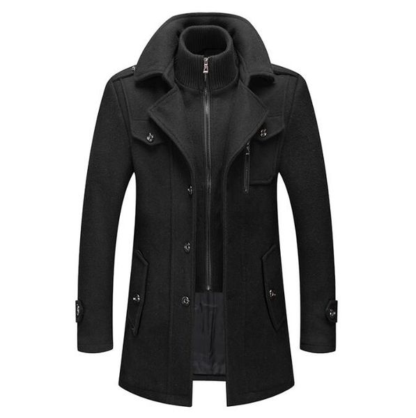 men's jackets men's fashion men wool blends mens casual business trench coat leisure overcoat male coats jackets, Black
men's jackets men's fashion men wool blends mens casual business trench coat leisure overcoat male coats jackets, Black
