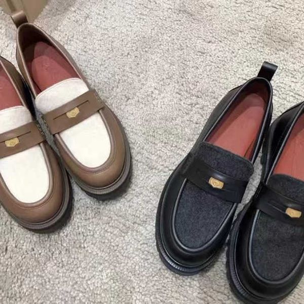 loro * piana women's shoes 22 autumn style leather lp loafer shoes with soft bottom british style and a lazy person's thick bottom, Black
loro * piana women's shoes 22 autumn style leather lp loafer shoes with soft bottom british style and a lazy person's thick bottom, Black