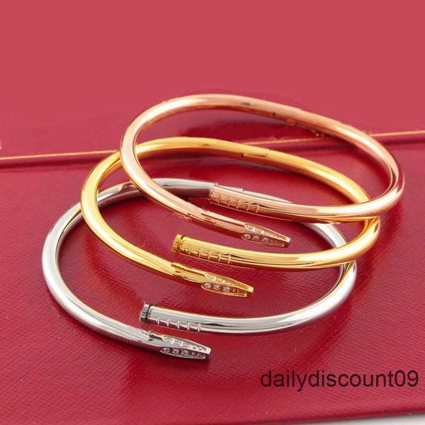 ca nail bracelet designer bracelets for women luxury men bangle fashion steel couples valentine jewelry gift, Black
ca nail bracelet designer bracelets for women luxury men bangle fashion steel couples valentine jewelry gift, Black