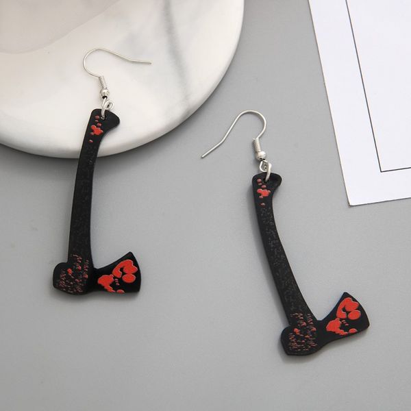 european and american new personalized scissors, dagger pendant, plate earrings, halloween blood stain print acrylic earrings, Golden;silver
european and american new personalized scissors, dagger pendant, plate earrings, halloween blood stain print acrylic earrings, Golden;silver