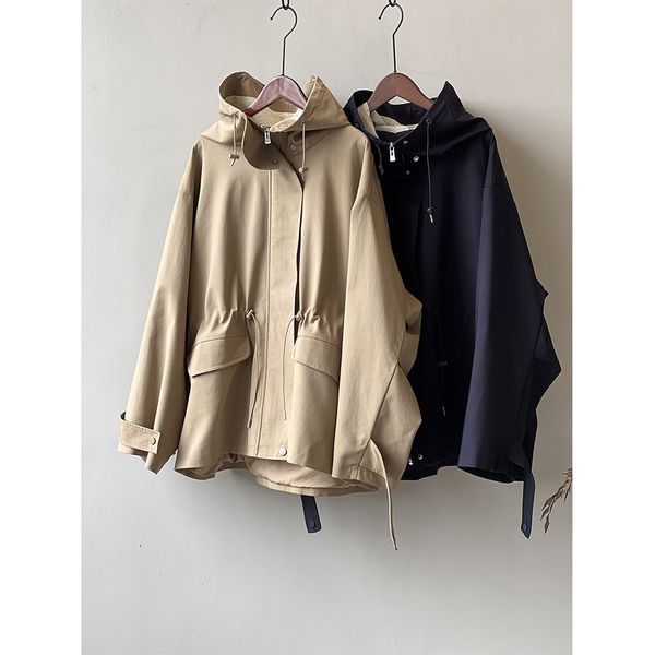 women's jackets 2023 real po women jacket coat hooded stand collar fashion long sleeve jacekts casual casaco 230802, Black;brown
women's jackets 2023 real po women jacket coat hooded stand collar fashion long sleeve jacekts casual casaco 230802, Black;brown