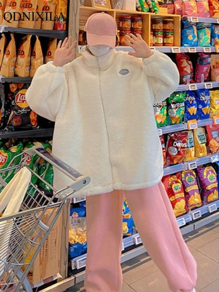 women's jackets winter fleece fluffy women's jacket streetwear harajuku solid coat korean style clothes oversize pink designer plu, Black;brown
women's jackets winter fleece fluffy women's jacket streetwear harajuku solid coat korean style clothes oversize pink designer plu, Black;brown