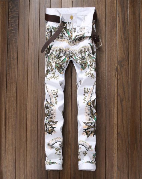 newsosoo 2017 elasticity white jeans men fashion peacock pattern cowboy pants high street style men jeans2867116, Blue
newsosoo 2017 elasticity white jeans men fashion peacock pattern cowboy pants high street style men jeans2867116, Blue
